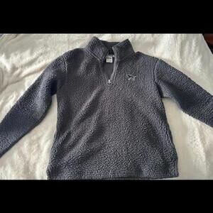 Victoria's Secret PINK Sherpa Quarter-Zip Pullover - XS